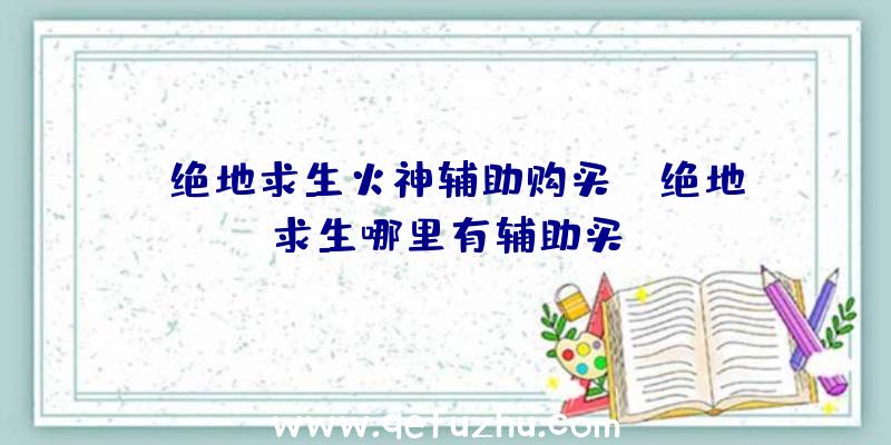 「绝地求生火神辅助购买」|绝地求生哪里有辅助买